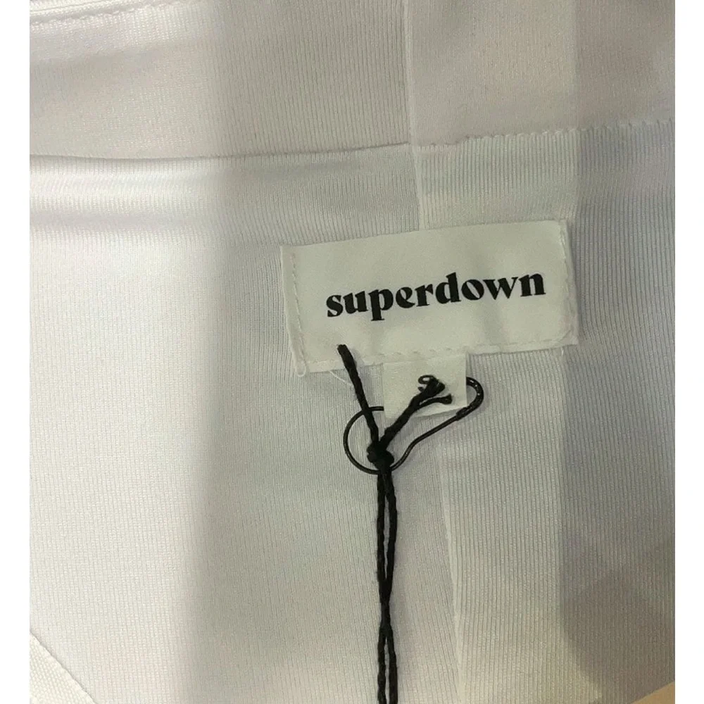 Superdown Nara Mini Dress in White Small  NEW - Picture 6 of 7